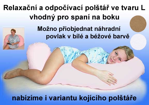 Povlak na relaxační a odpočívací polštář - froté