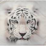 3D povlak na polštář 43x43cm - Tygr bílý