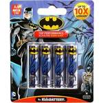 Baterie Batman AA (LR6) Alkaline 1,5V set 4ks na kartě