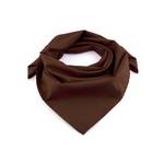 Bavlněný šátek - barva čokoládově