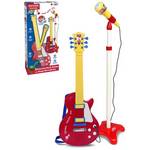 BONTEMPI Set dětská rocková kytara + stojanový mikrofon na bater