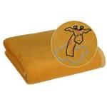 Dětská deka s výšivkou 75x100 medová žirafka