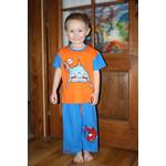 Dětské pyžamo kapri (R)ralok 3-4 roky oranžov�