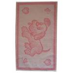 Dětský ručník Pejsek růžový - 30x50