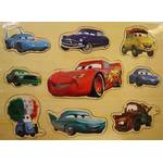 Dřevěné vkládací puzzle Cars - Blesk McQueen
