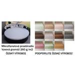 Mikroflanelové prostěradlo kruh (kulaté) průměr 170cm 260g/m2
