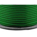 Oděvní šňůra PES O4 mm - trávově zelená
