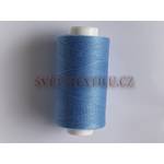 Polyesterová šicí nit - azurově modr