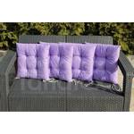 Sedák na židli jednobarevný fialový lila
